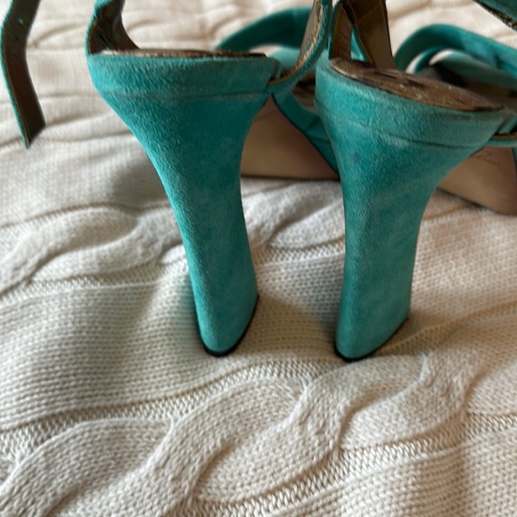 Sam Edelman ‘Taryn’ Chunky Sandal Heels in Turquoise size 9.5 - Picture 8 of 11